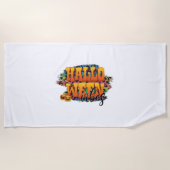 Serviette De Plage Vibes d'Halloween (Devant)