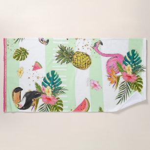 Serviette De Plage Vibes tropicales