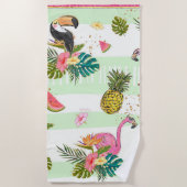 Serviette De Plage Vibes tropicales (Devant)