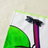 Serviette De Plage Vibrant Blueberry Pop Art (En situation)