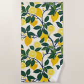 Serviette De Plage Vibrant Lemon Grove (Devant)