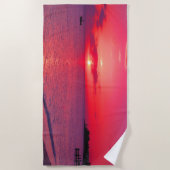 Serviette De Plage Vibrant Ocean Sunset Beach Towel (Devant)
