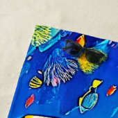 Serviette De Plage Vibrant Turtle Reef Life (En situation)