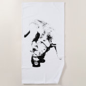 Serviette De Plage Victory Lap - Labrador en jeu (Devant)