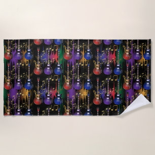 Serviette De Plage Vie de la musique - Guitare