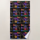 Serviette De Plage Vie de la musique - Guitare (Devant)