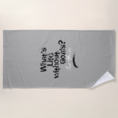 Serviette De Plage Vie sans objectifs (Hockey) (Devant)