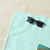 Serviette De Plage Vie sur la plage de Retro (En situation)