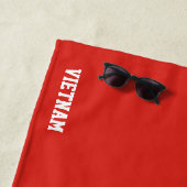 Serviette De Plage Vietnam Drapeau splendide patriotique (En situation)