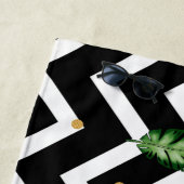 Serviette De Plage Vignes florales tropicales (En situation)