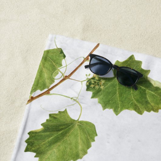 Serviette De Plage Vignoble de raisins Ile grecque méditerranéenne (En situation)