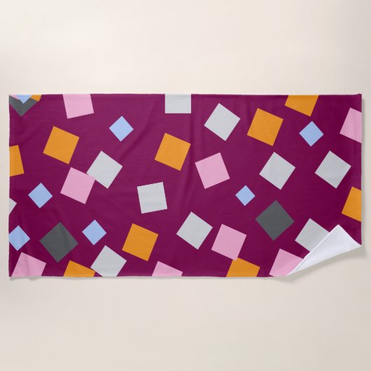 Serviette De Plage Vin Impérial (Devant)