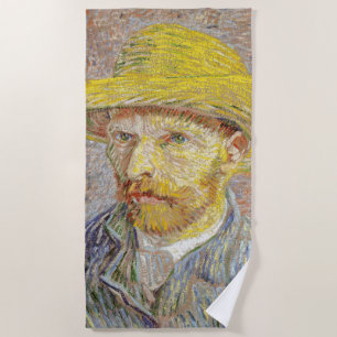 Serviette De Plage Vincent van Gogh - Autoportrait avec Casquette de 