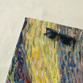Serviette De Plage Vincent van Gogh - Champ avec des agriculteurs lab (En situation)