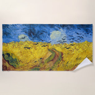 Serviette De Plage Vincent van Gogh - Champ de blé aux corbeaux