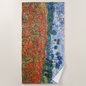 Serviette De Plage Vincent van Gogh - Champ de coquelicots (Devant)