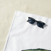 Serviette De Plage Vincent van Gogh - Crâne avec cigarette brûlante (En situation)