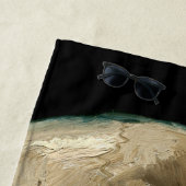 Serviette De Plage Vincent van Gogh - Crâne avec cigarette brûlante (En situation)