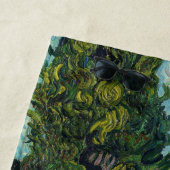Serviette De Plage Vincent van Gogh - Cyprès (En situation)