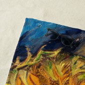 Serviette De Plage Vincent van Gogh - Deux Tournesols coupés (En situation)