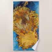 Serviette De Plage Vincent van Gogh - Deux Tournesols coupés (Devant)