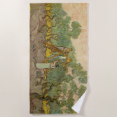 Serviette De Plage Vincent van Gogh - Femmes cueillette d'olives (Devant)
