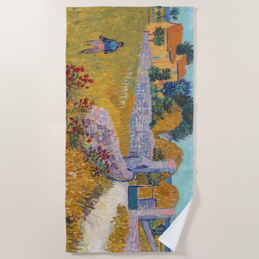 Serviette De Plage Vincent van Gogh - Ferme en Provence (Devant)