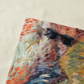 Serviette De Plage Vincent van Gogh - Fleurs de soleil coupées en qua (En situation)