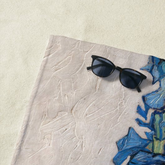 Serviette De Plage Vincent van Gogh - Irises (En situation)