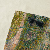 Serviette De Plage Vincent van Gogh - Jardin à Montmarte avec les ama (En situation)