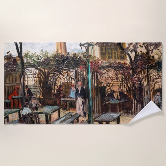 Serviette De Plage Vincent Van Gogh - La Guinguette sur Montmartre (Devant)
