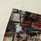 Serviette De Plage Vincent Van Gogh - La Guinguette sur Montmartre (En situation)