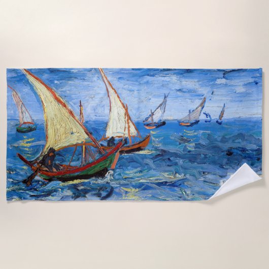 Serviette De Plage Vincent van Gogh - La mer aux Saintes-Maries (Devant)