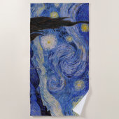 Serviette De Plage Vincent Van Gogh - La nuit étoilée (Devant)