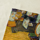 Serviette De Plage Vincent van Gogh - Le Night Café (En situation)