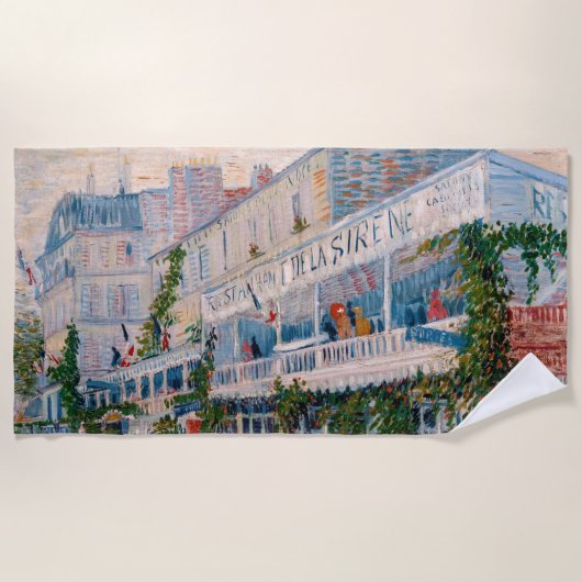Serviette De Plage Vincent van Gogh - Le Restaurant de la Sirene (Devant)