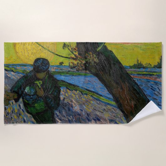 Serviette De Plage Vincent van Gogh - Le Sower (Devant)