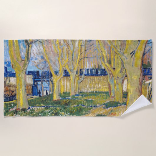 Serviette De Plage Vincent van Gogh - Le Train Bleu (Devant)