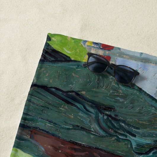 Serviette De Plage Vincent van Gogh - Les buveurs, après Daumier (En situation)