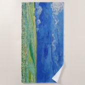Serviette De Plage Vincent van Gogh - Les champs de roues sous Thunde (Devant)