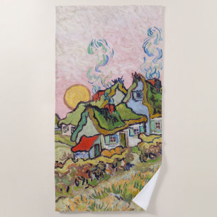 Serviette De Plage Vincent van Gogh - Maisons et personnage