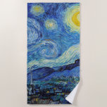 Serviette De Plage Vincent Van Gogh Nuit d'art Vintage<br><div class="desc">Vincent Van Gogh Serviette de plage de style Art Vintage pour la nuit</div>