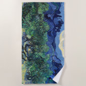Serviette De Plage Vincent van Gogh - Oliviers aux Alpilles (Devant)