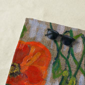 Serviette De Plage Vincent van Gogh - Papillons et papillons (En situation)