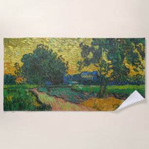 Serviette De Plage Vincent van Gogh - Paysage au crépuscule