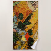 Serviette De Plage Vincent van Gogh - Paysage, Maison et Plowman (Devant)