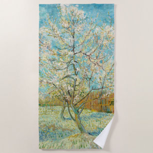 Serviette De Plage Vincent van Gogh - Pêcher rose en fleurs