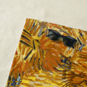 Serviette De Plage Vincent van Gogh - Récolte en Provence (En situation)