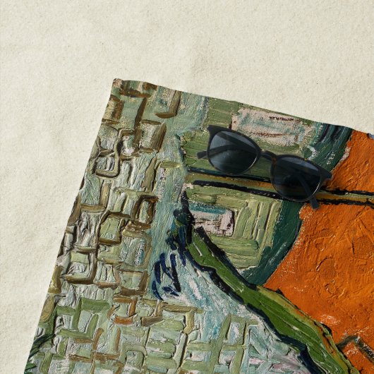 Serviette De Plage Vincent van Gogh - Rue à Auvers-sur-Oise (En situation)