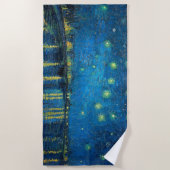 Serviette De Plage Vincent Van Gogh Starry Night Over the Rhone (Devant)